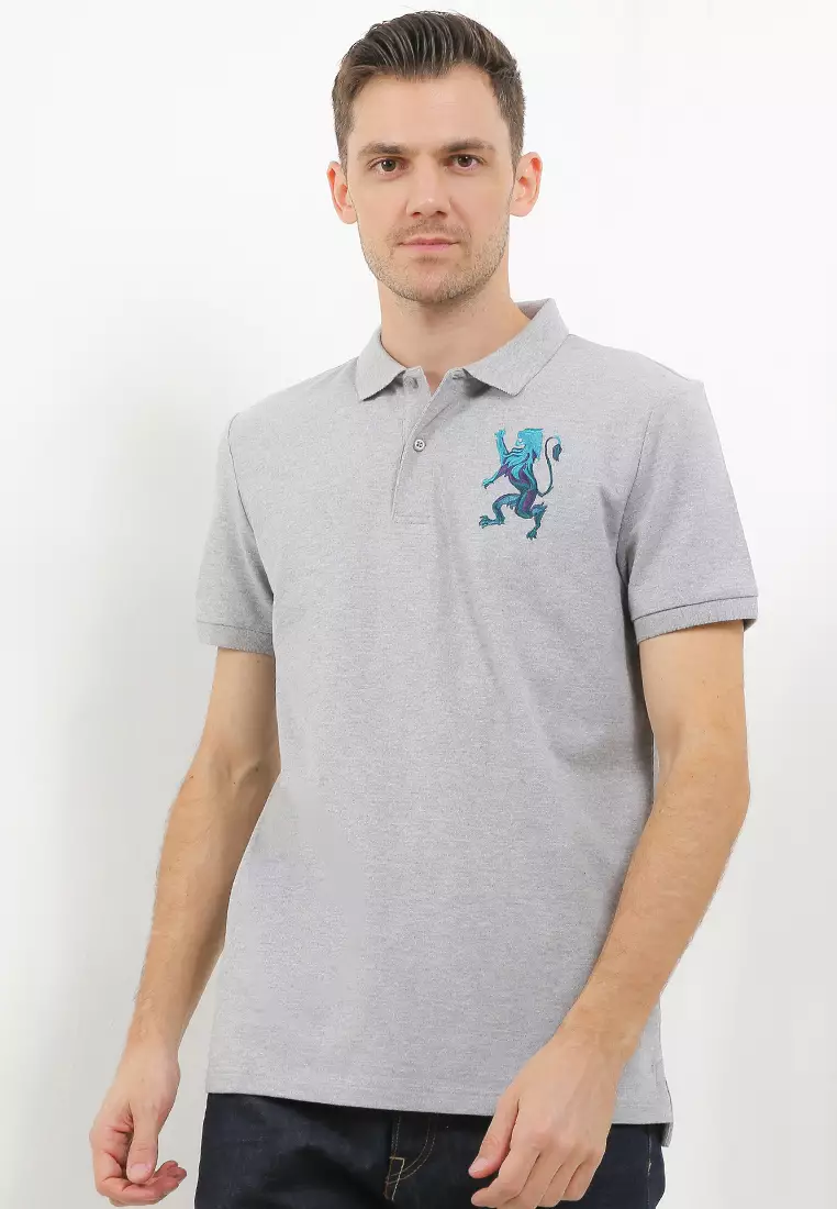 Men's 3D Lion Polo