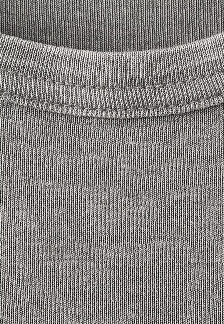Washed-Effect Cotton T-Shirt