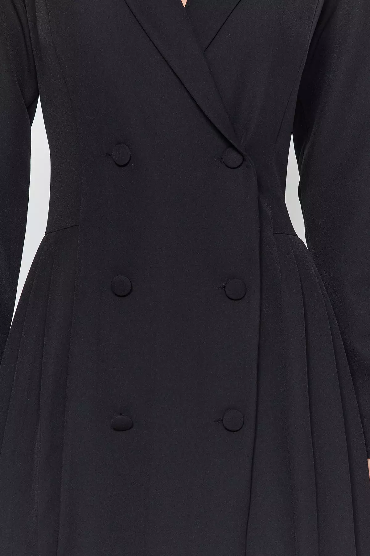 Pleated Woven Jacket Dress