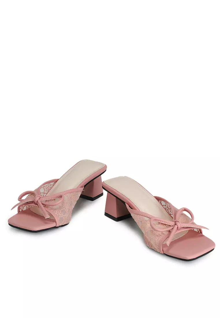 Nata Lace Bow Heels
