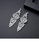 Glamorousky white Brilliant Temperament Geometric Floral Long Earrings with Cubic Zirconia DA99EACAF97163GS_4