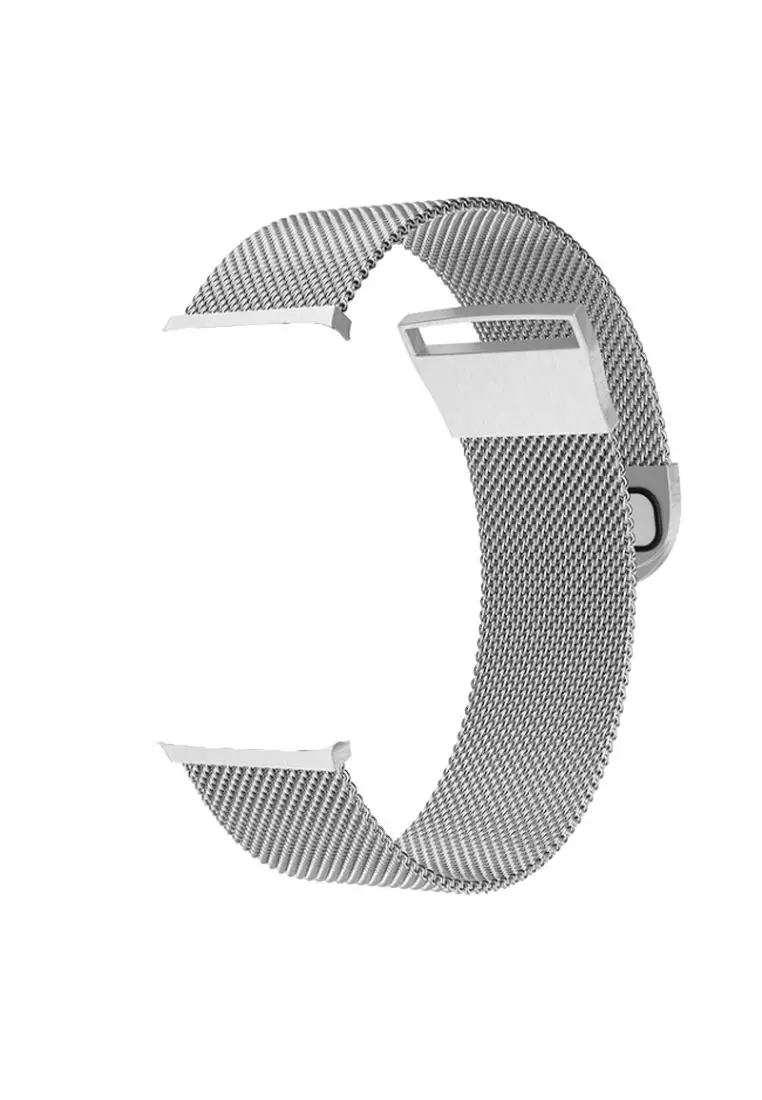 White metal watch band hot sale