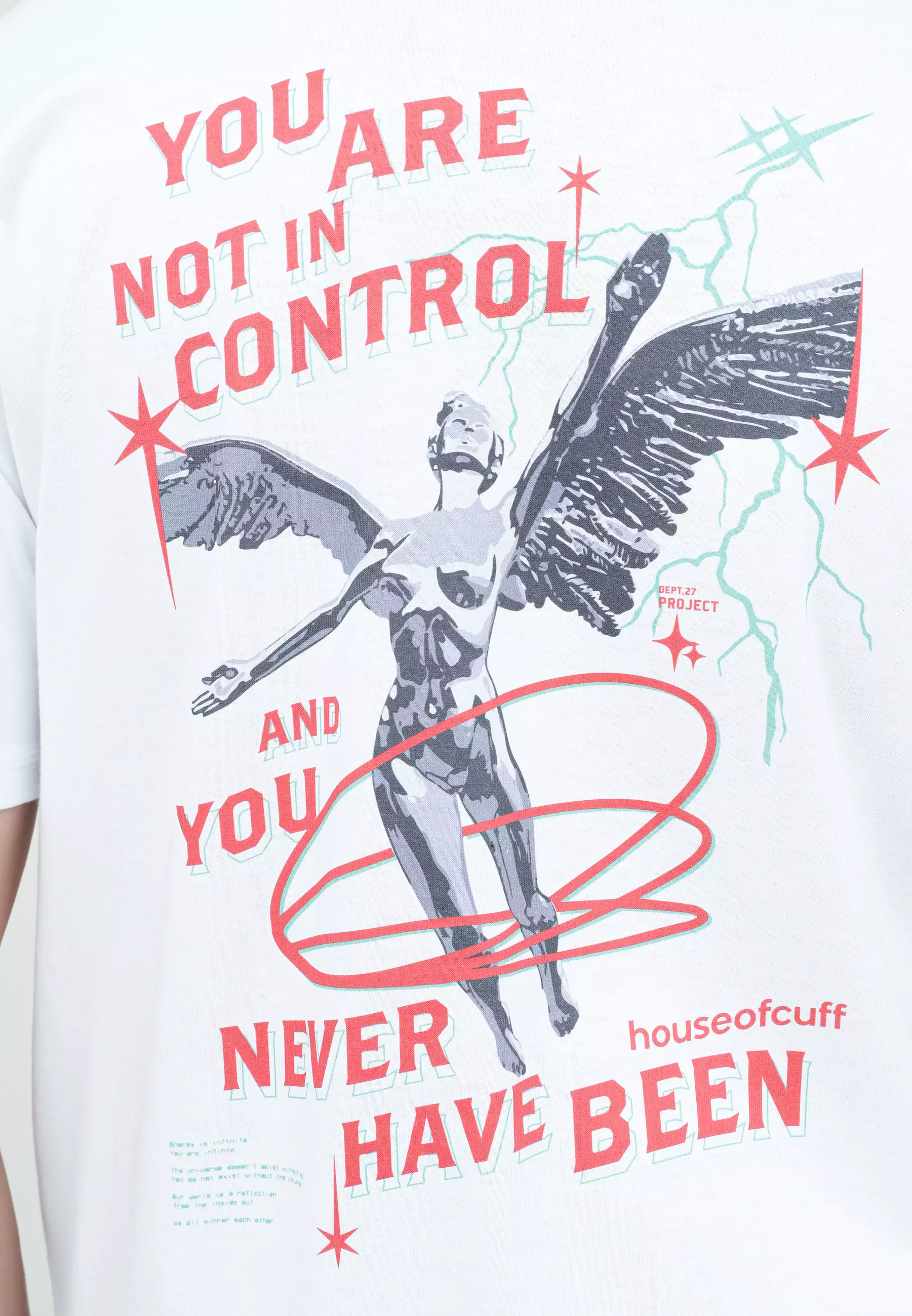 Houseofcuff T-shirt Kaos Putih Never Have Been Tersedia Size S - 4XL