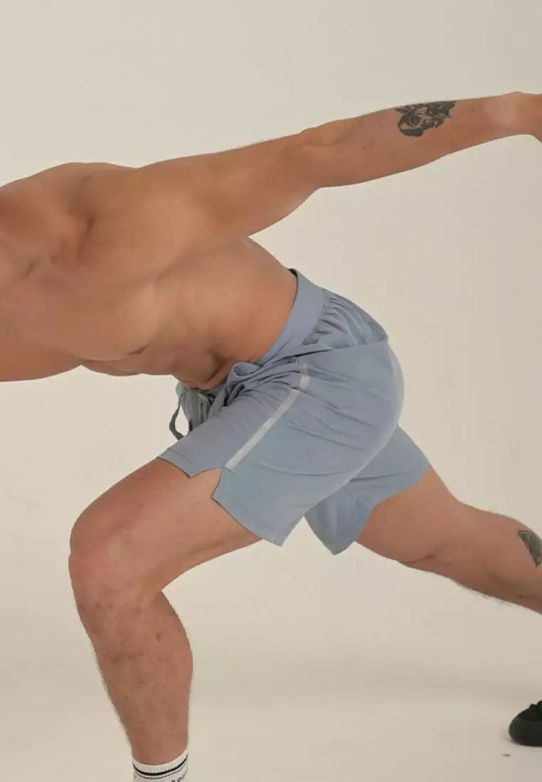 HAPPYFIT Short Men's Basic Running Shark Blue
