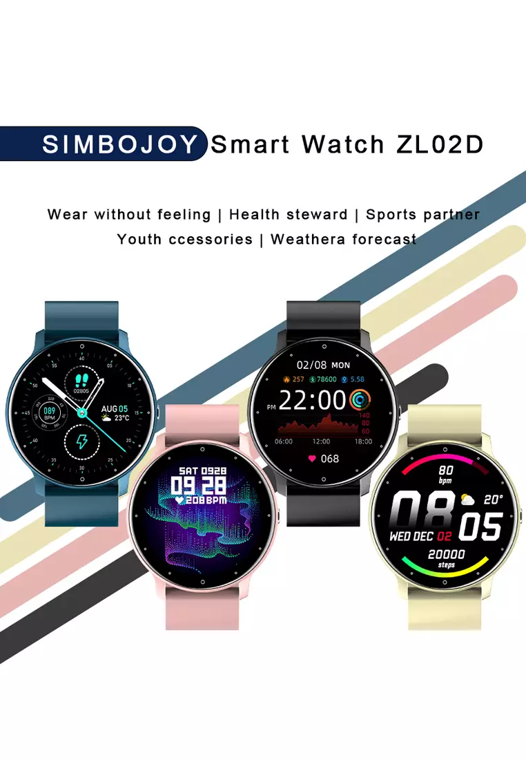 Jual Simbojoy Simbojoy SmartWatch ZL02D Layar Terang 1.28'' Anti Air ...