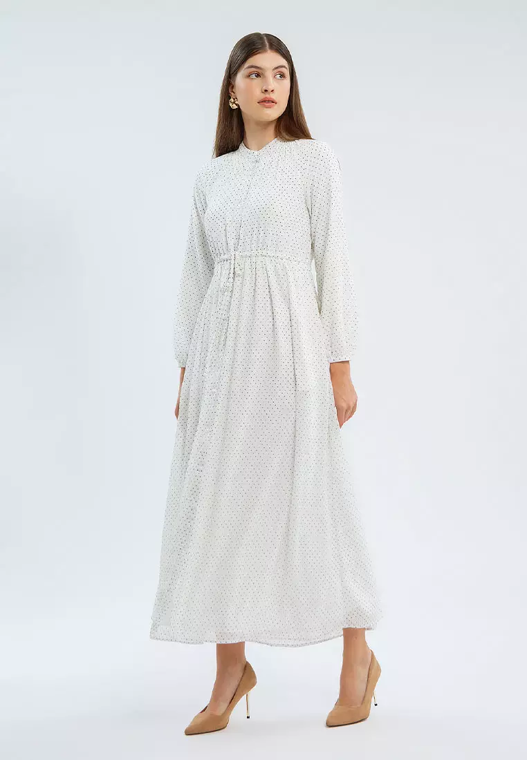 Minimal Wrenley Dress Off White Warna OFF WHITE