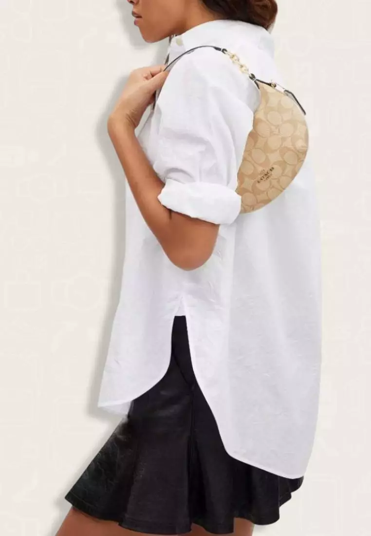 Coach Mini Payton In Signature Canvas Light Khaki Chalk