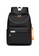 Lara black Men's Plain Water-proof Wear-resistant Nylon Zipper Backpack - Black 370FEAC86EF013GS_2