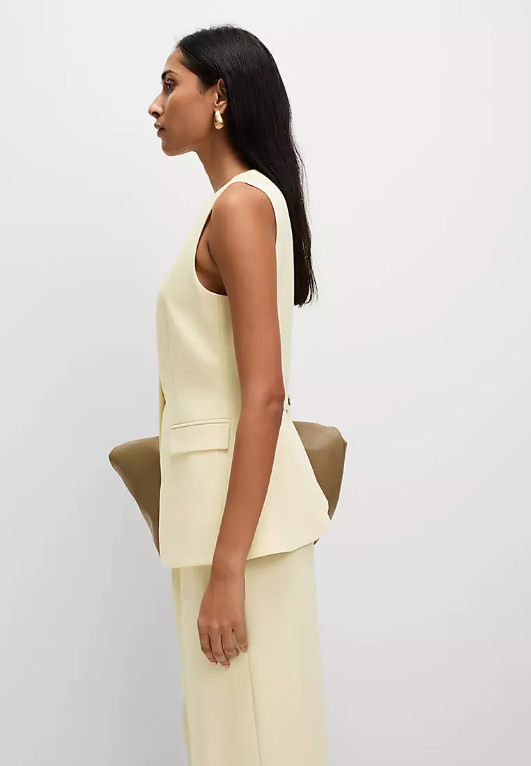 Tailored Single Breasted Longline Waistcoat