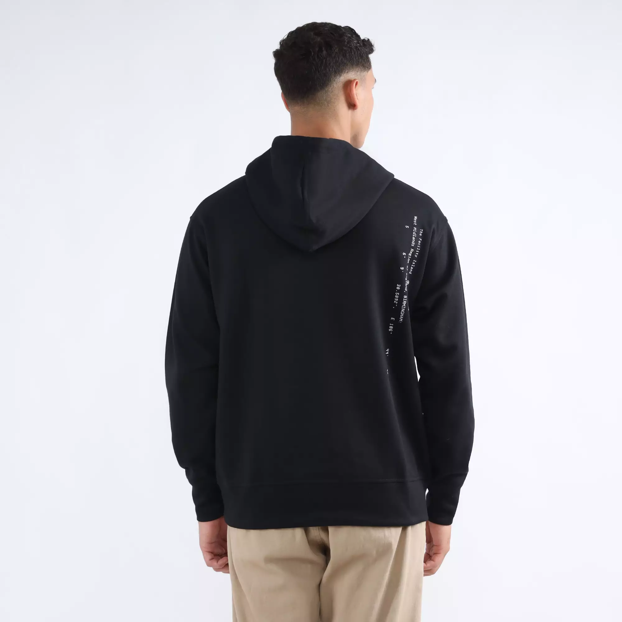FACILITY by Larusso Work in Progress - Aldric Graphic Hoodie - Jet Black