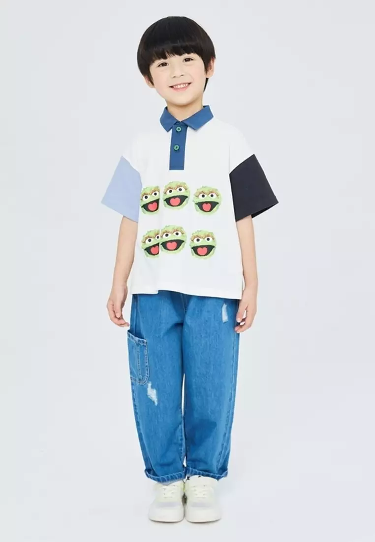 马拉丁男牛仔长裤牛仔浅蓝夏季裤