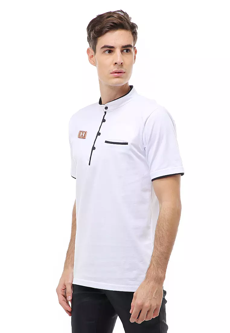 Jack Atasan Formal Pria T-Shirt Kaos Polo Kerah Sanghai Short Sleeve Material Cotton ORIGINAL