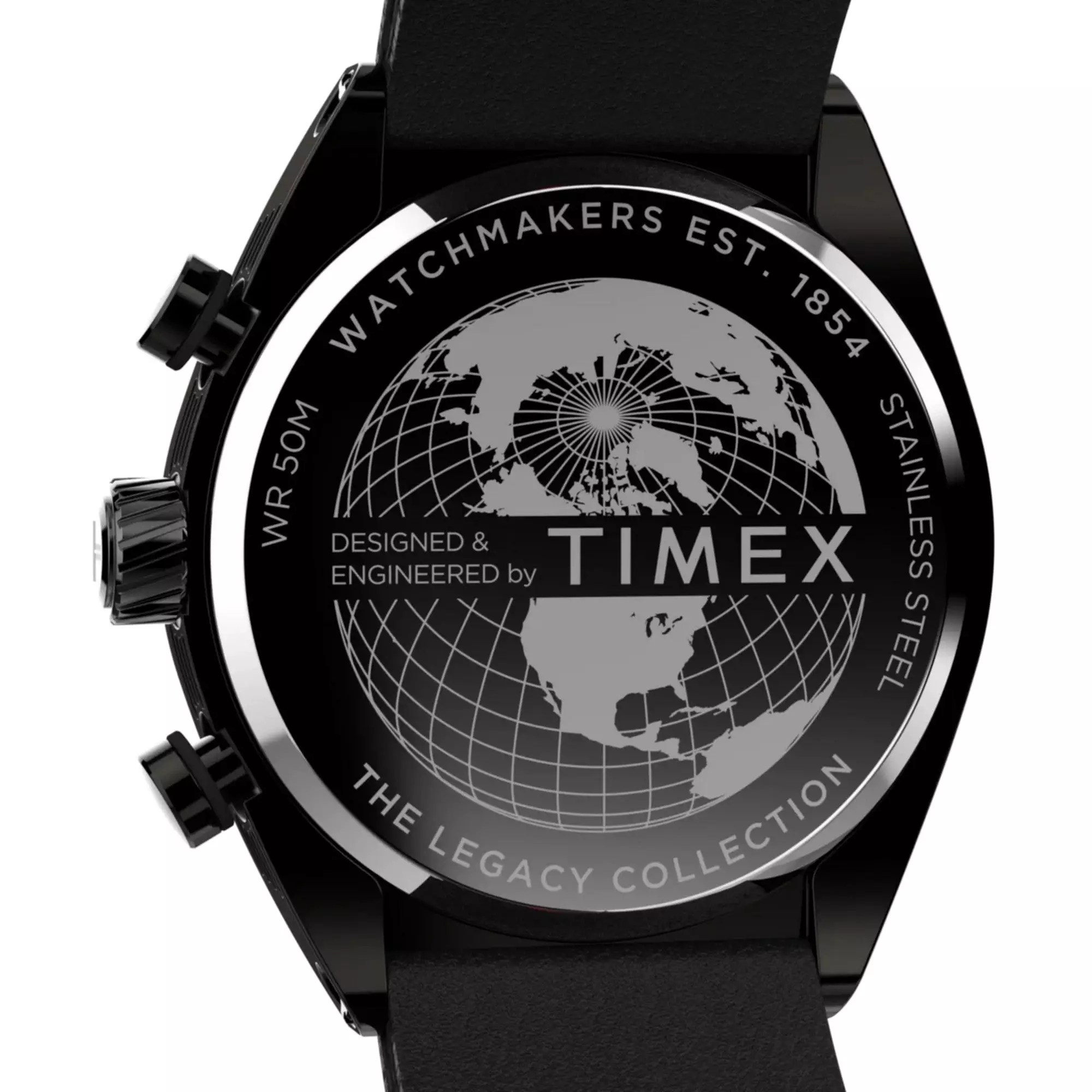 Jam Tangan Pria Timex Chronograph Legacy Tonneau TW2W50200V5 Original