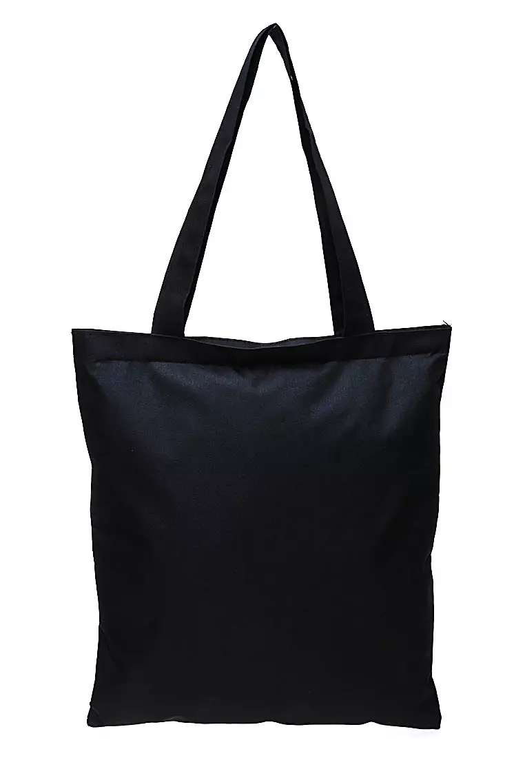 Erico Totebag Pria Just Smile Tas Jinjing Kasual Material Polyester ORIGINAL - Black