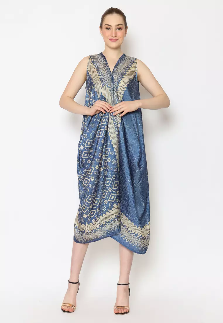 RINJANIE AVON - DRESS KAIT 4 SISI BATIK PARANG WAJIK - BATIK CAP - BATIK KONDANGAN