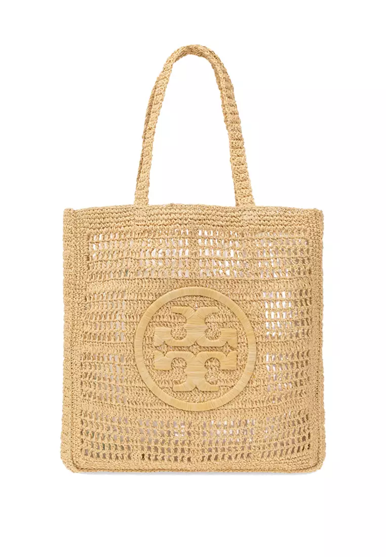 Tory burch ella hotsell metallic straw tote