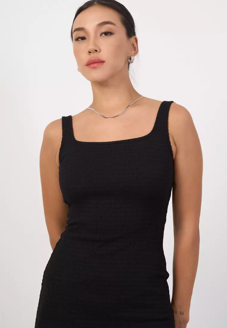 Ruched Hem Maxi Dress