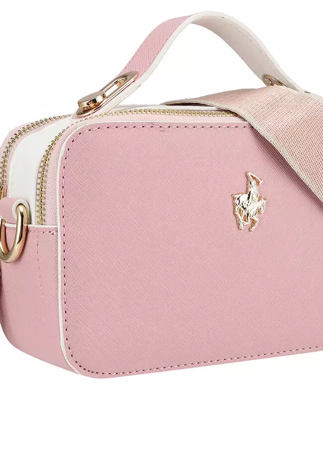 Women's Shoulder Bag / Sling Bag / Crossbody Bag (Tas Bahu / Tas Selempang Wanita) - Merah Jambu