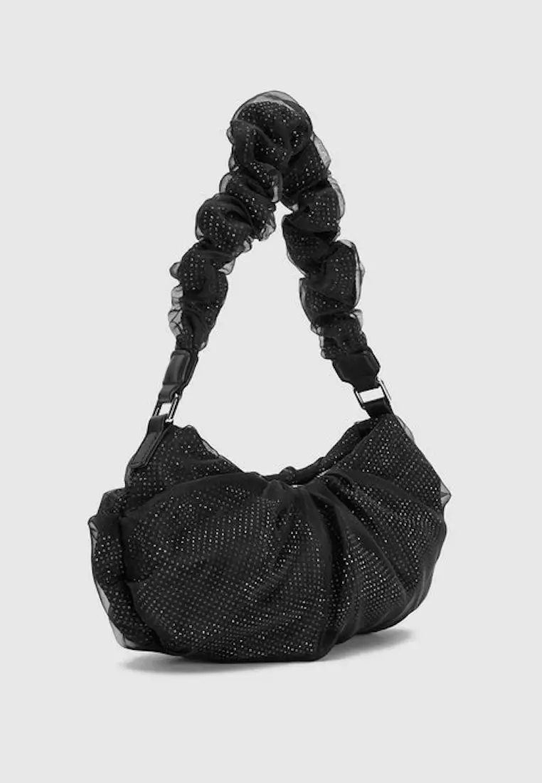 Glitter Mesh Shoulder Bag