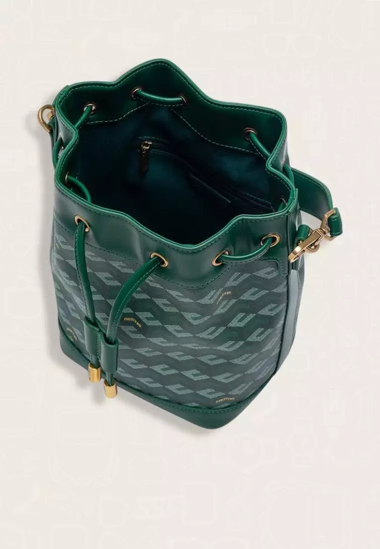 Christy Ng Giorgio Bucket Bag Green
