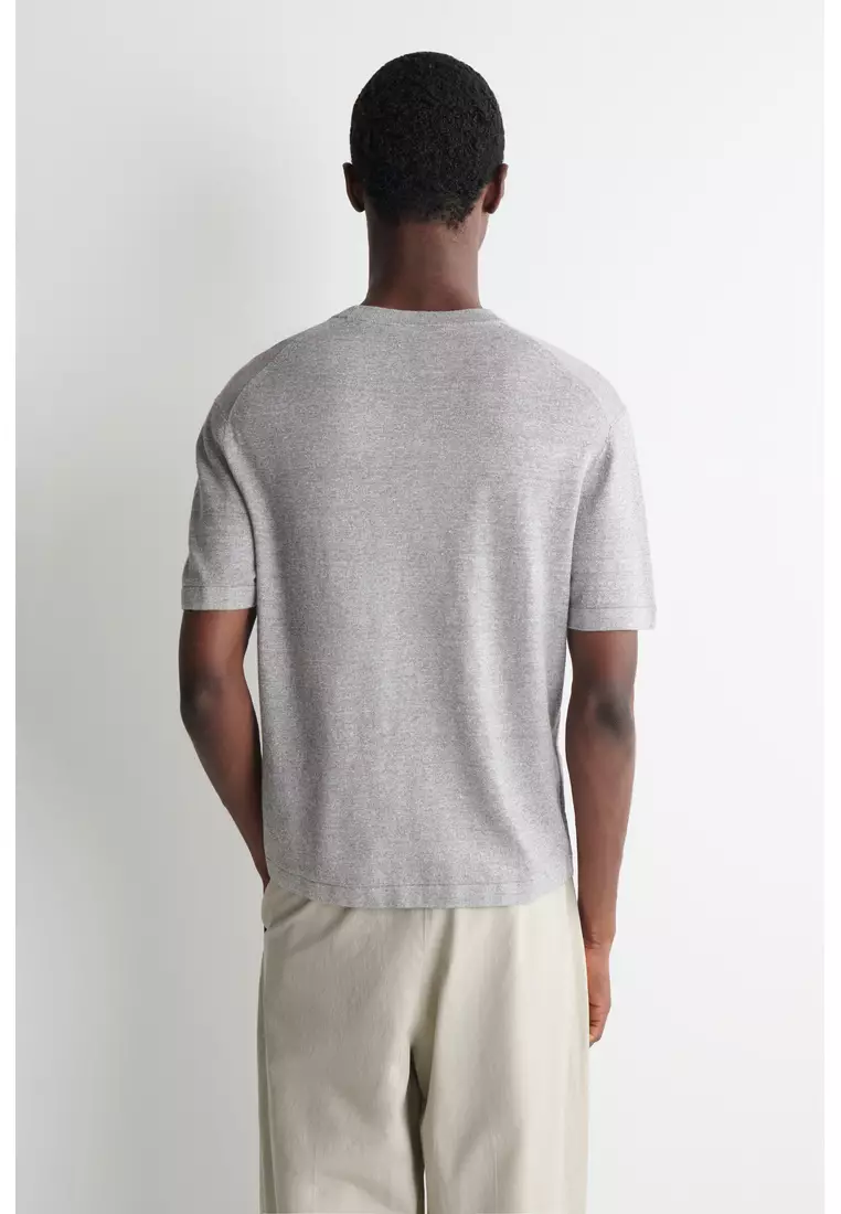 KNITTED LINEN T-SHIRT