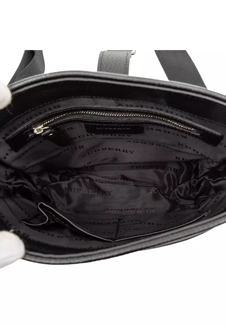 Pre-Loved Burberry Nova Check Trimmed Canvas Crossbody