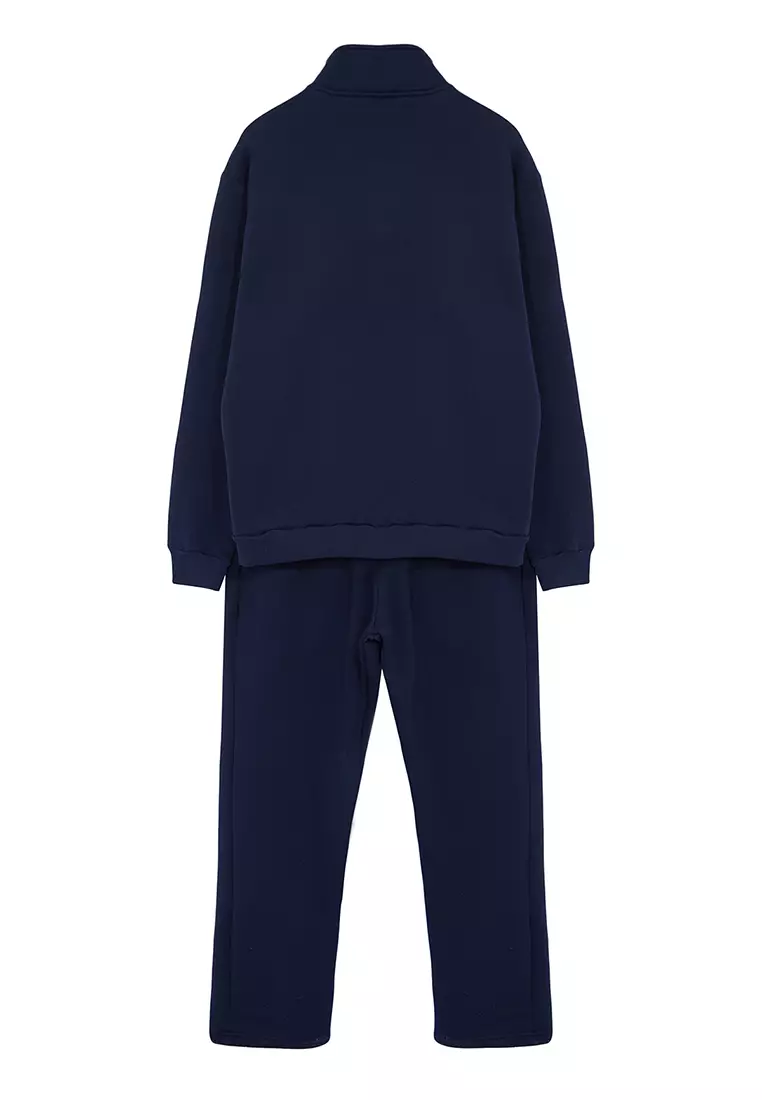 Oversize/Wide Cut Stand Collar Zippered Tracksuit