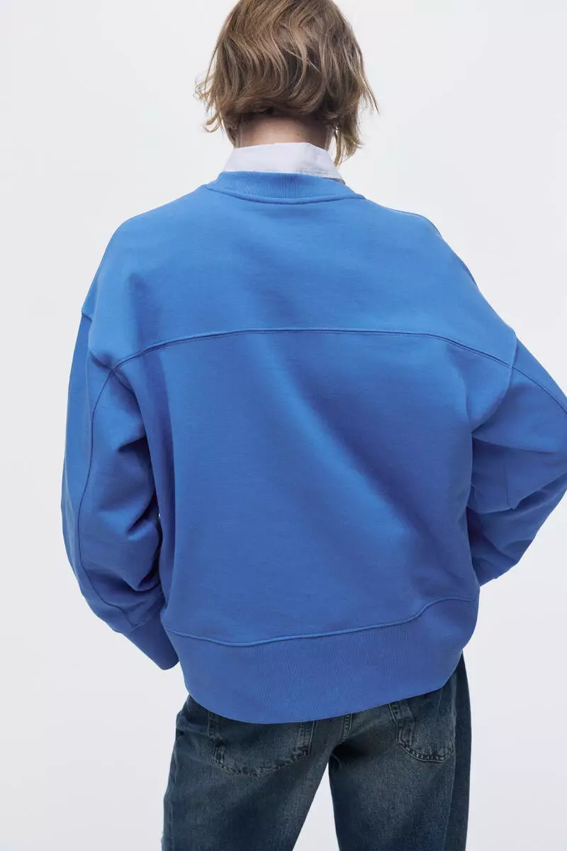 Oversized cotton sweatshirt