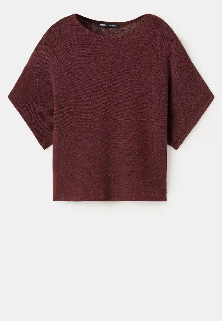 Short-Sleeved Knitted Sweater