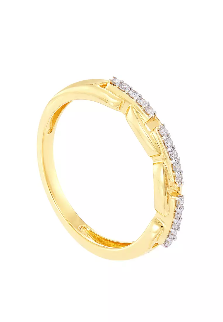 HABIB Round Diamond Ring in 375/9K Yellow Gold 264900922(YG)