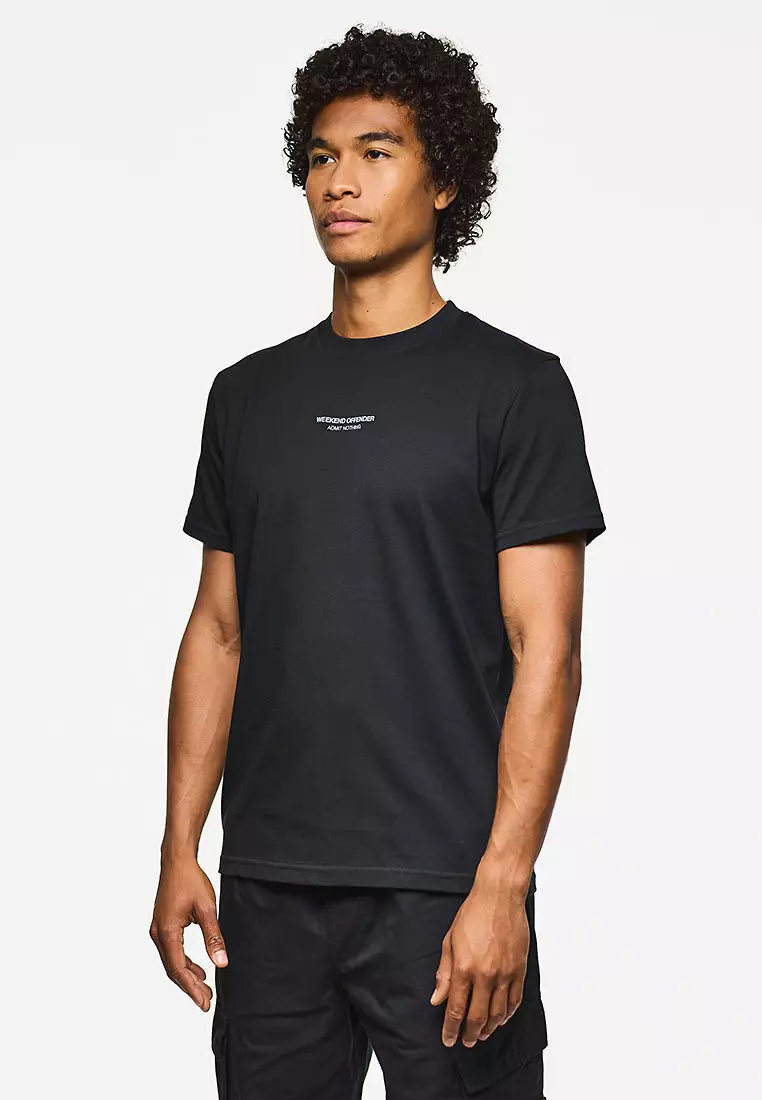 MENS BLACK/BLUE SHADOW MILLERGROVE WOAN TEE