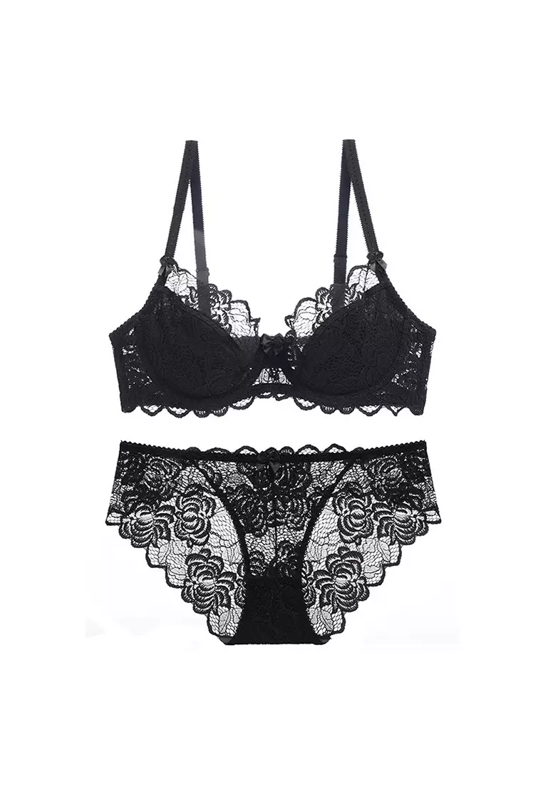New lace lingerie set A010405BK