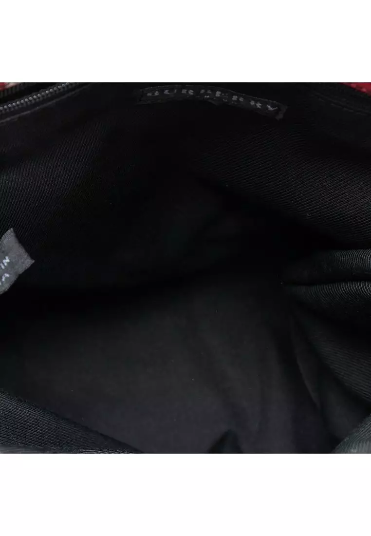 Pre-Loved Burberry House Check Canvas Tote
