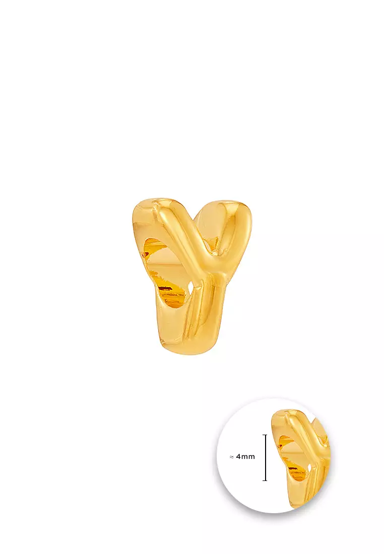 HABIB 916/22K Yellow Gold Alphabet Charm 6800025YY