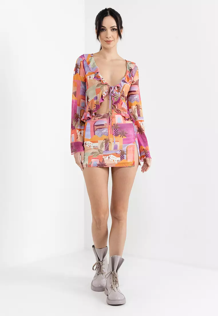 Serene Sunset Mini Skirt