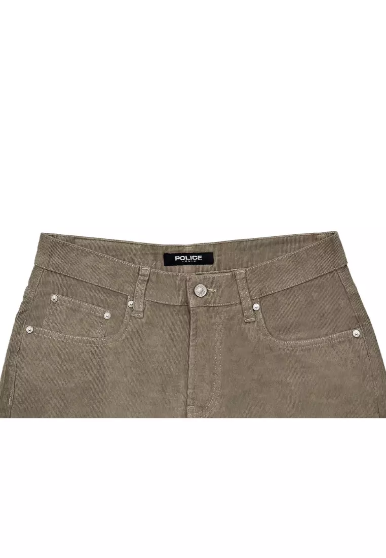 POLICE Celana Corduroy Premium Panjang Regular Fit Pria