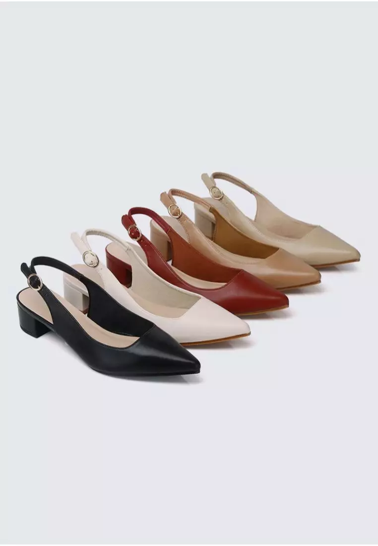 Valerie Comfy Heels In Nude