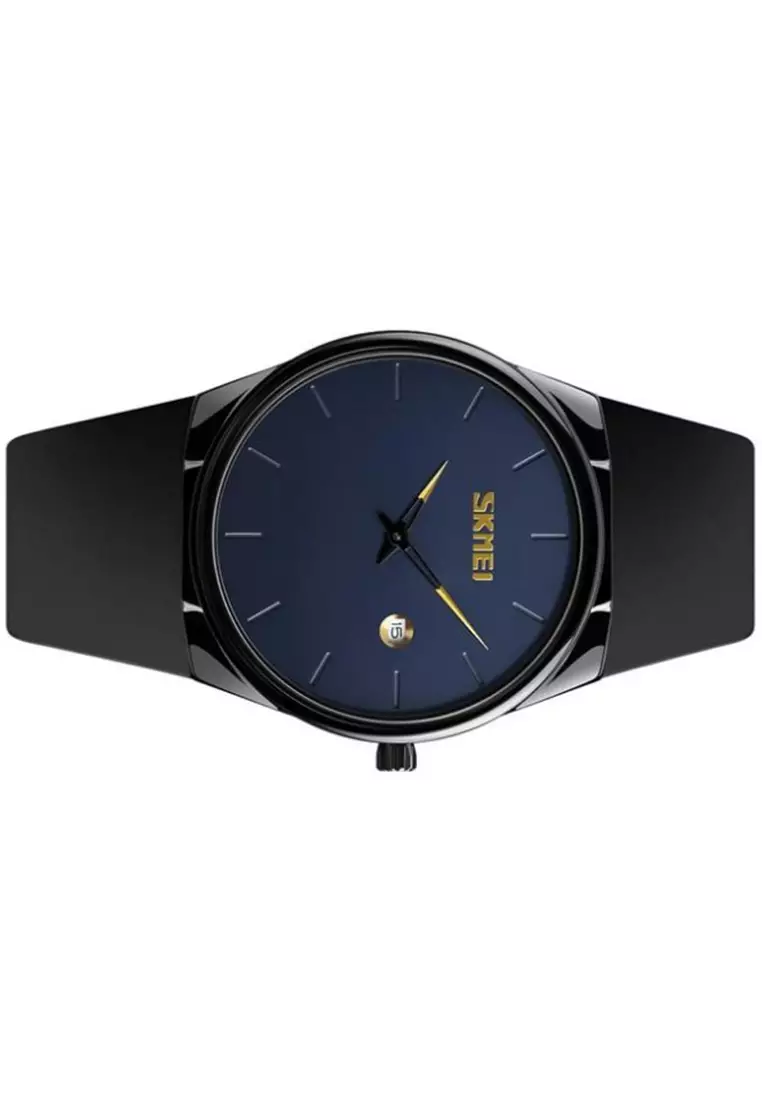 Jam Tangan Analog Pria Waterproof Elegant Design Strap Tali Kulit Leather BZ08 ORIGINAL