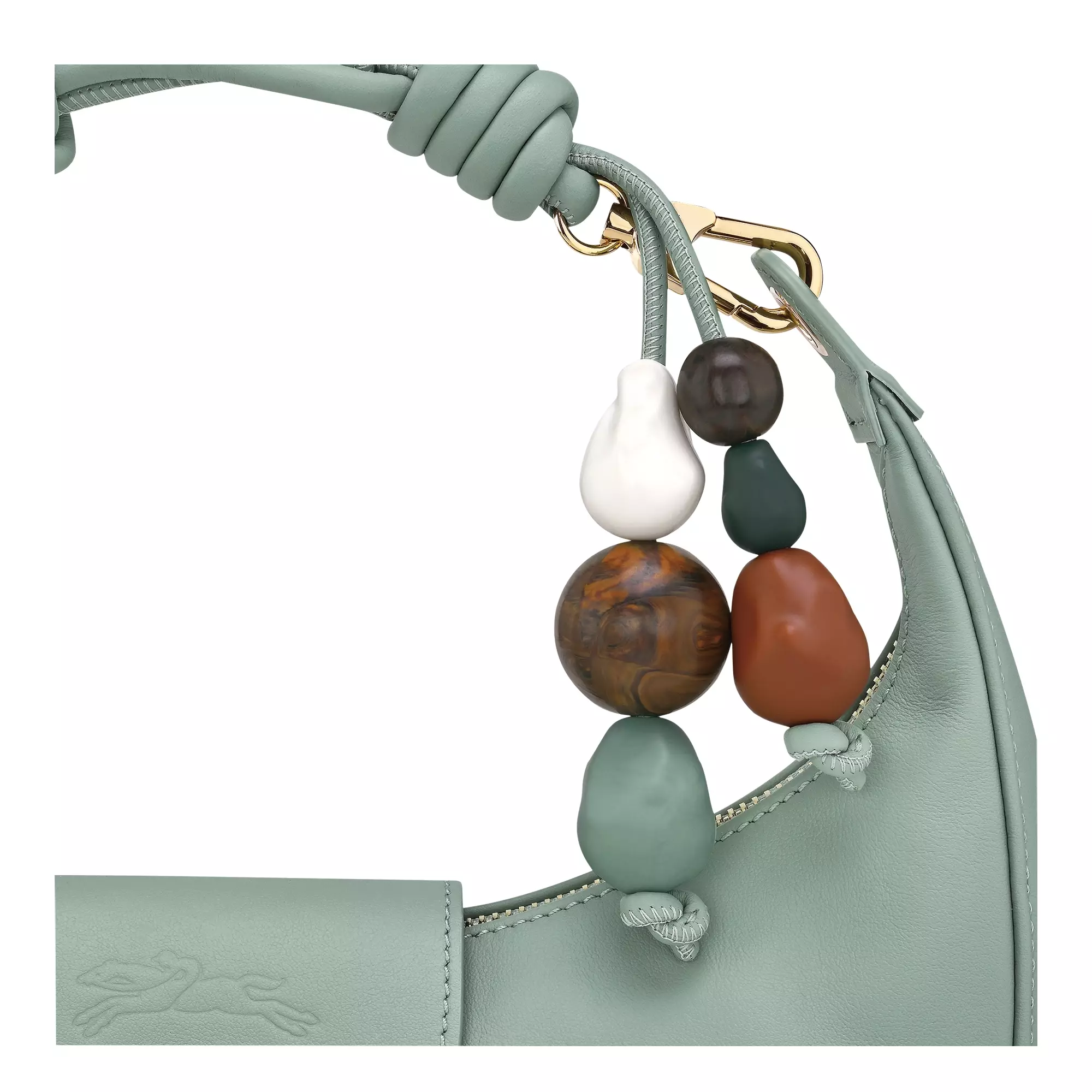 Le Pliage Xtra Shoulder Bag in Leather - Green Celadon