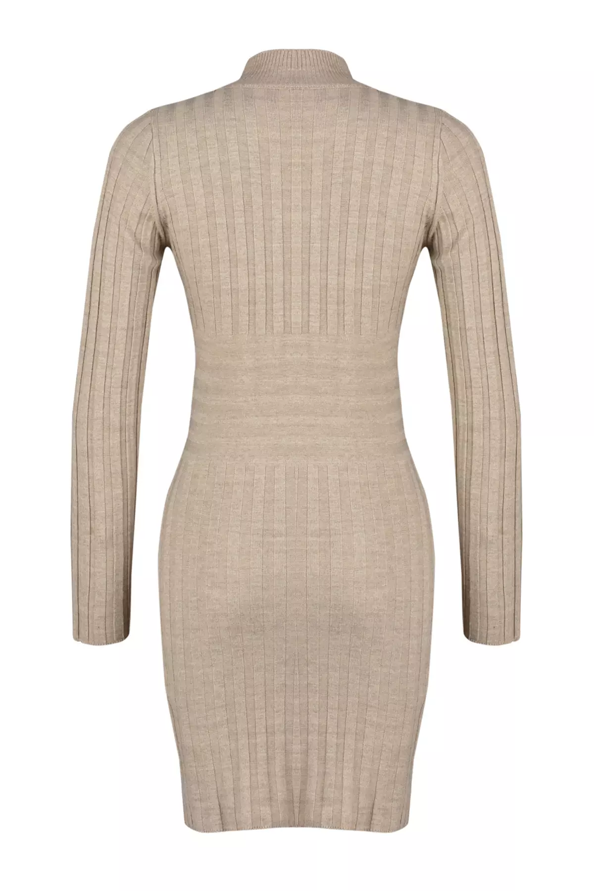 Knitwear Mink Mini Stand Collar Dress - Twoaw22El21