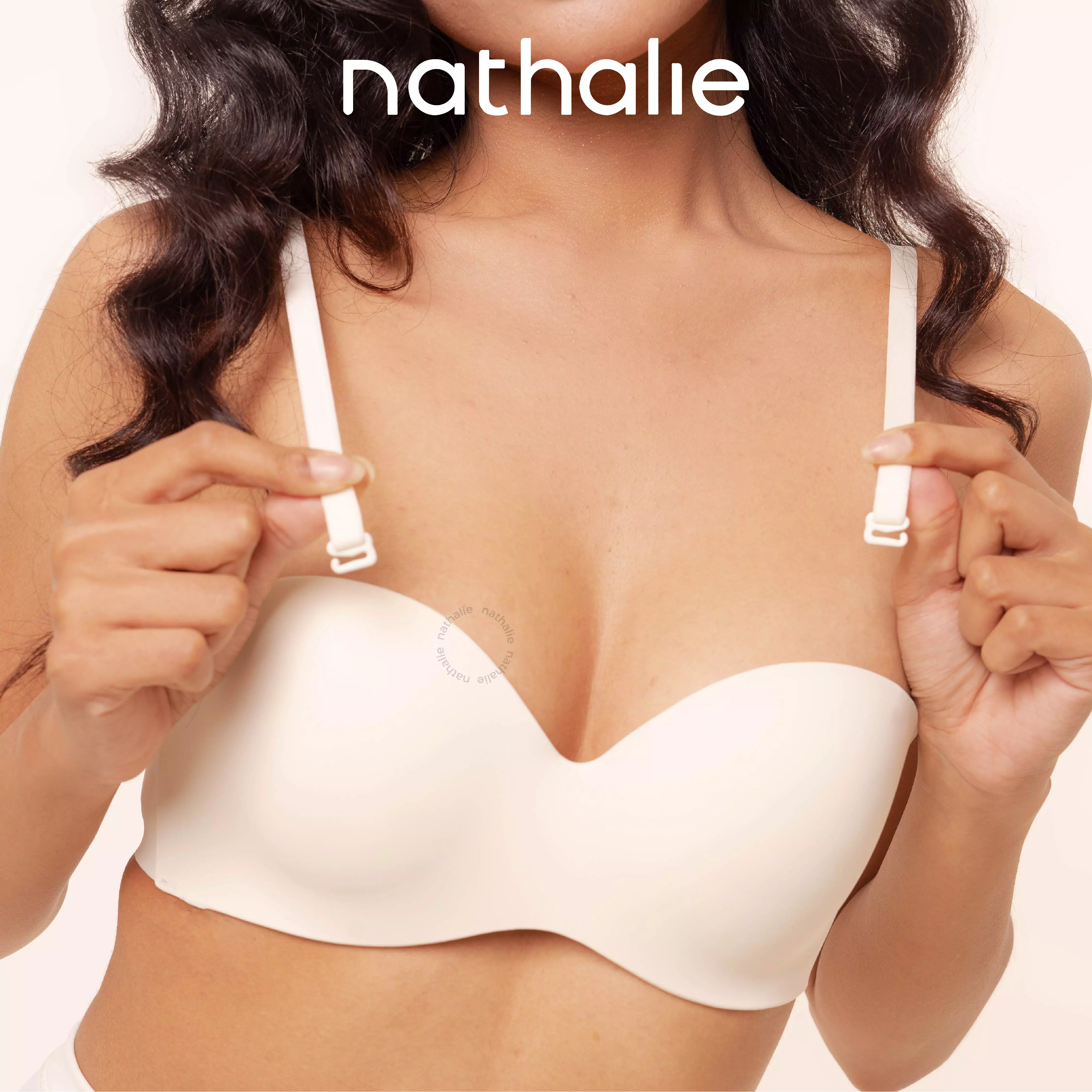 Nathalie 3D Push-Up Strapless NTB 3527 - Beige