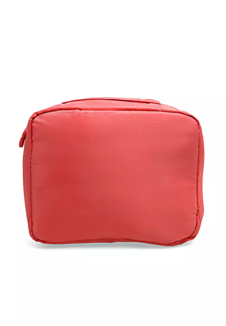 Bloos Tas Travel Bag in Bag Organizer untuk Kosmetik Sabun Many Pockets Anti Air Material Nylon ORIGINAL - Red