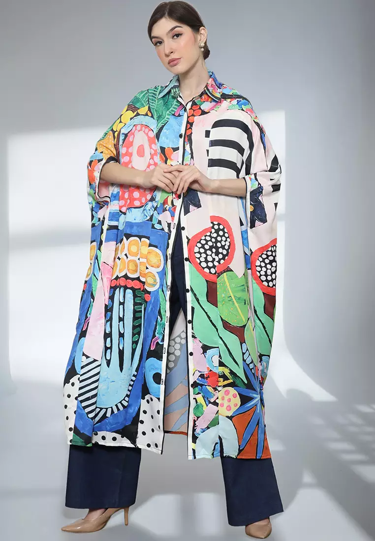 Kanzi Collared Kaftan