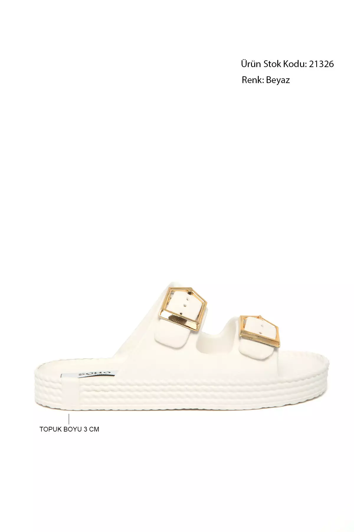 White Women'S Slippers 21326