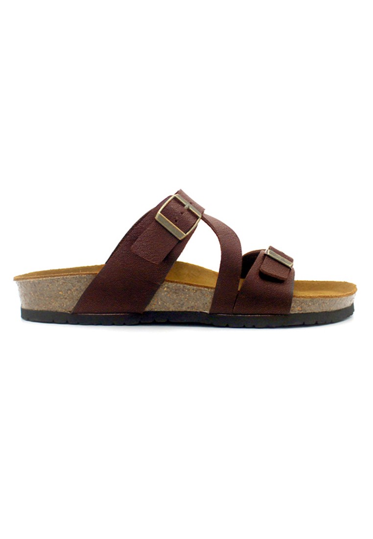 Hamburg - Red Leather Sandals & Flip Flops