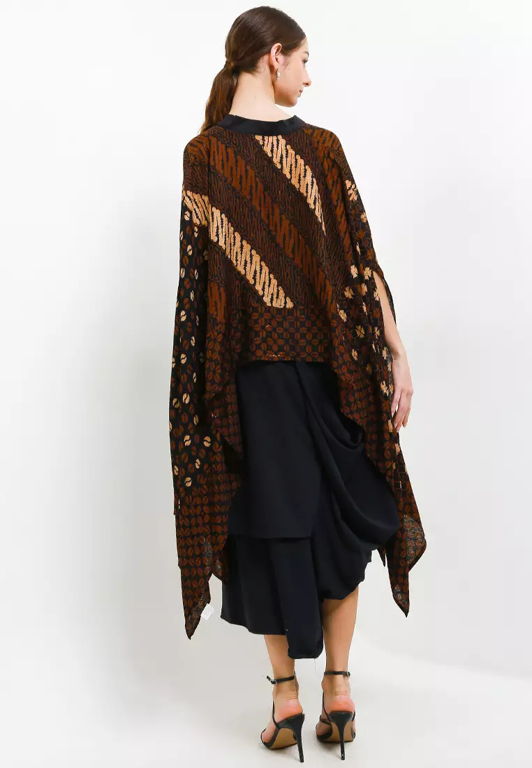 Blouse Crop Lowo Dasi Sleeve-Shawl