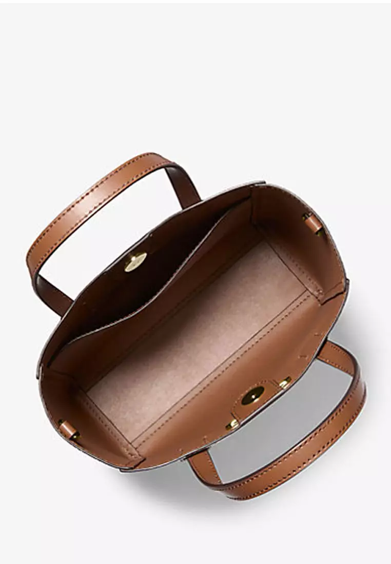 Vincent Small Signature Logo Convertible Tote Bag with Card Case