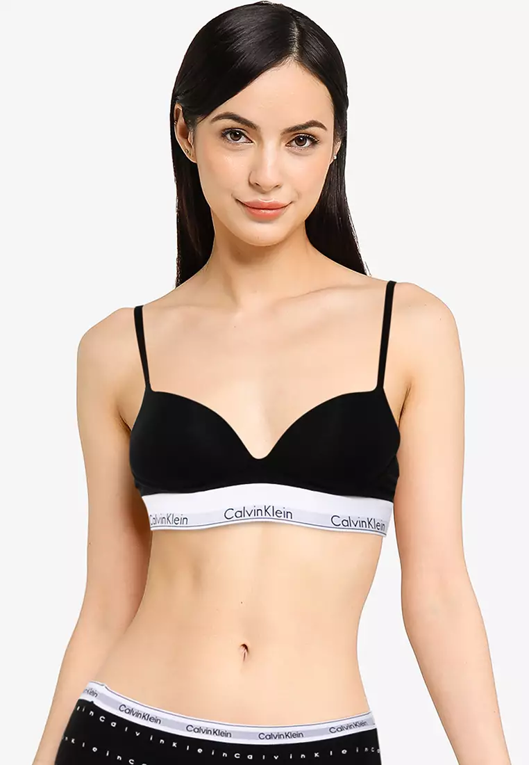 Calvin Klein Logo Print Push-Up Bra  Push up bra, Calvin klein bra, Calvin  klein undergarments outfit women
