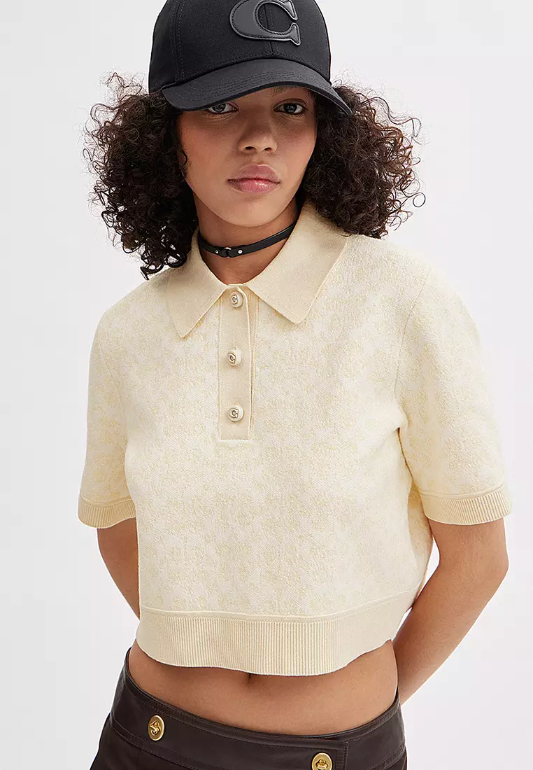 Buy Coach Sporty Cropped Polo Shirt 2026 Online | ZALORA