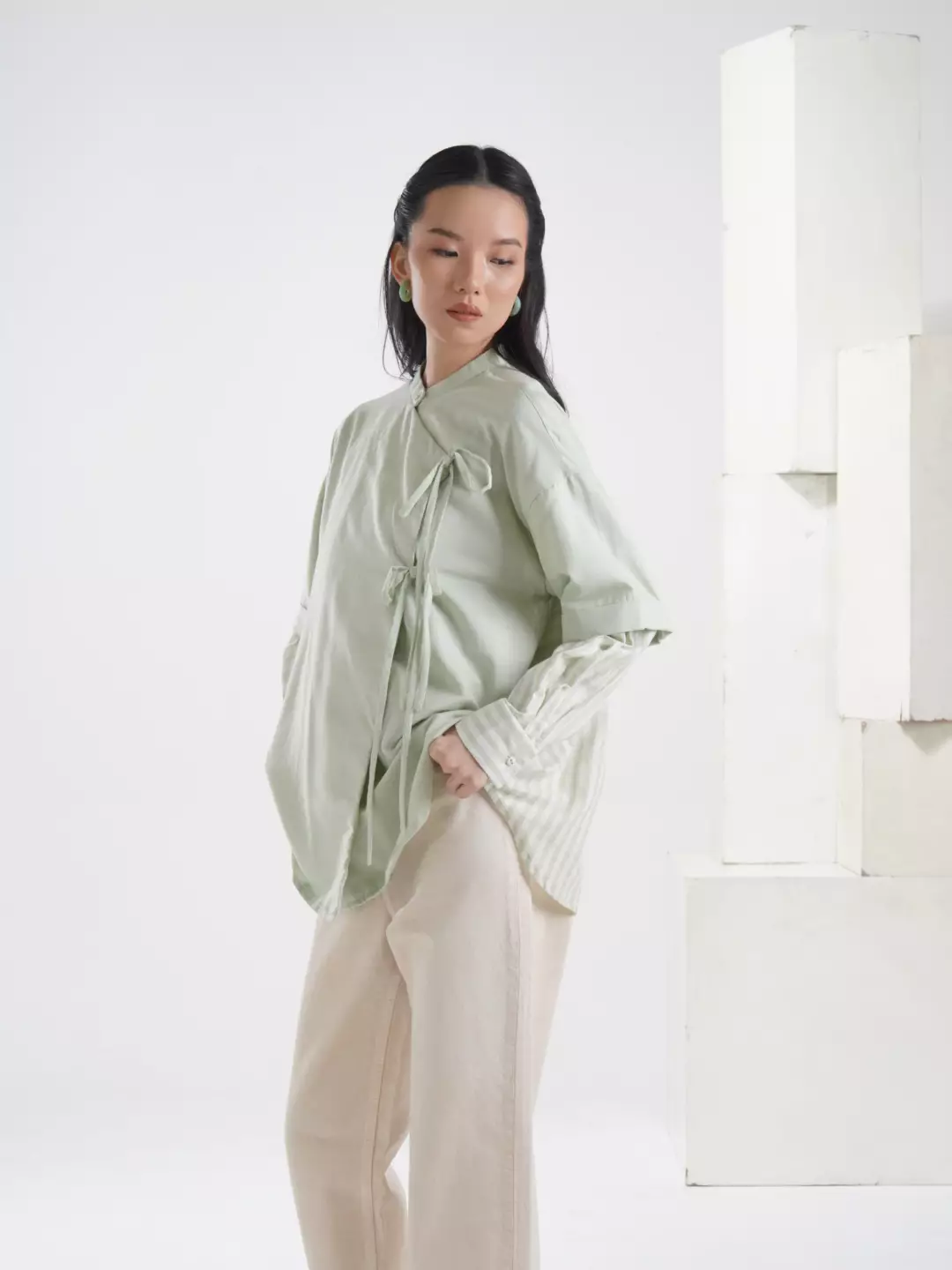 Aleza - Saba Shirt Pale Green